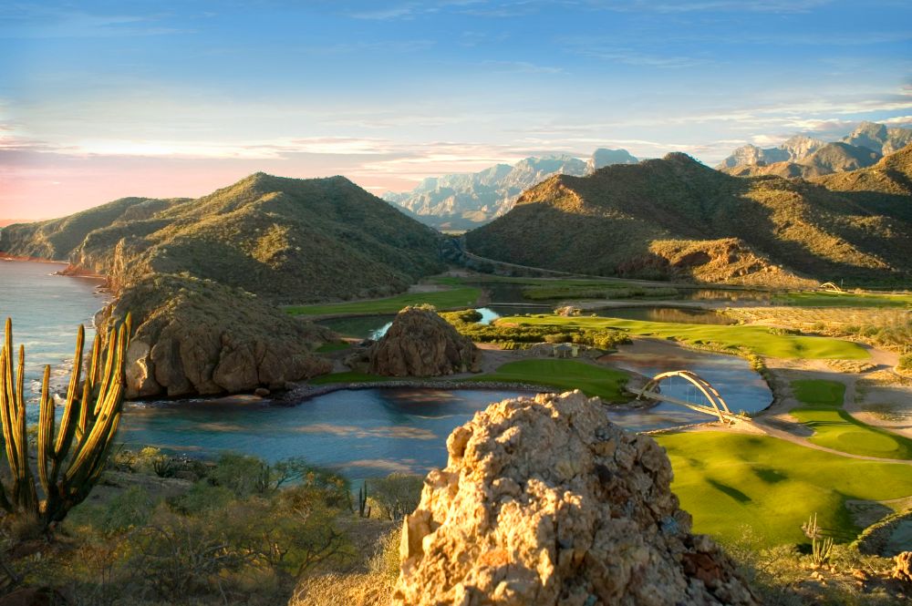 Golf course at Loreto Bay in Baja California Sur