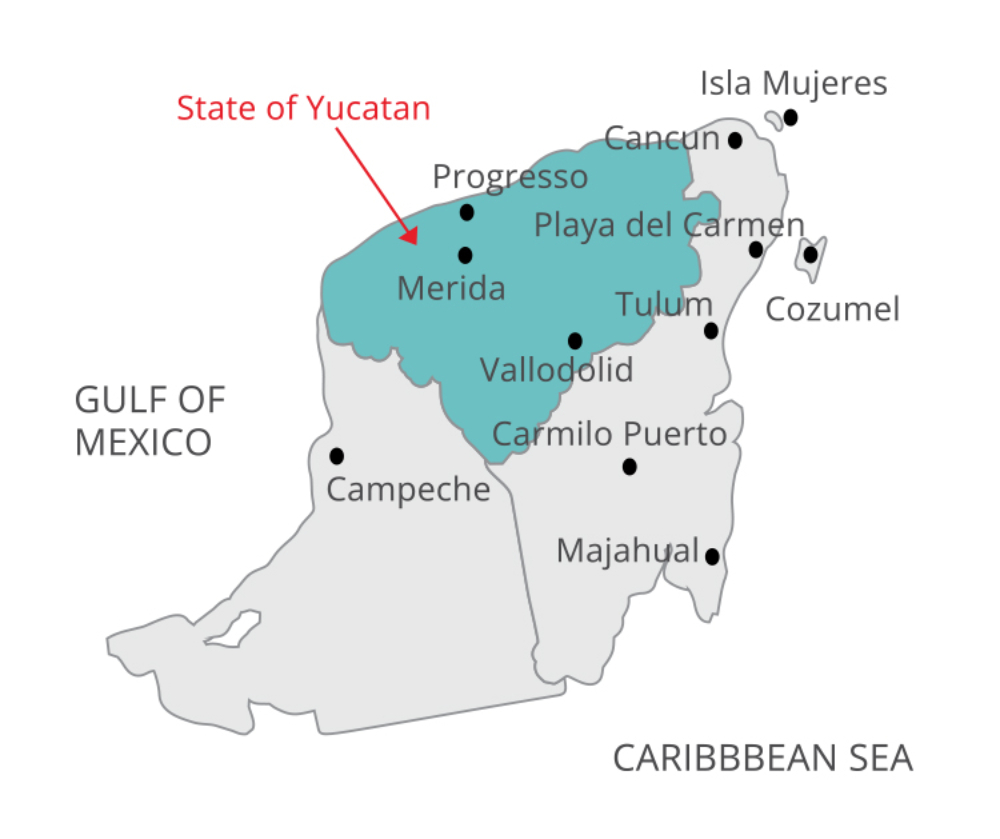 Yucatan Map